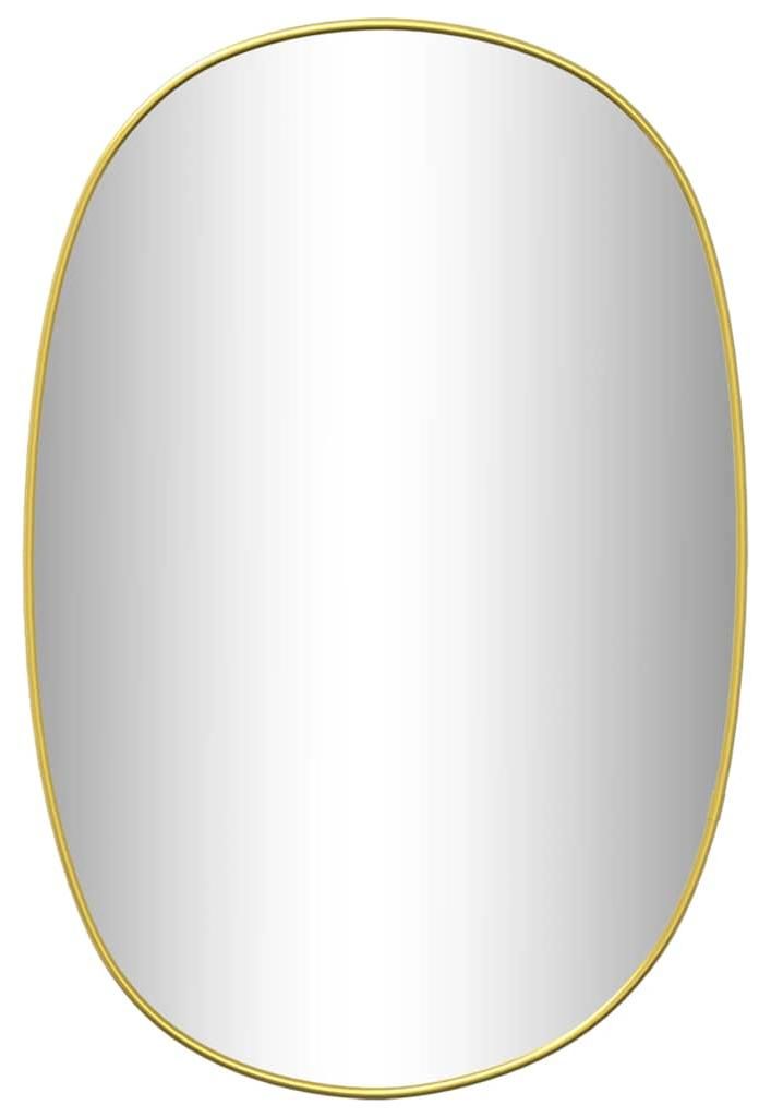 vidaXL Lustro ścienne złote 60x40 cm Zdjęcie produktu 