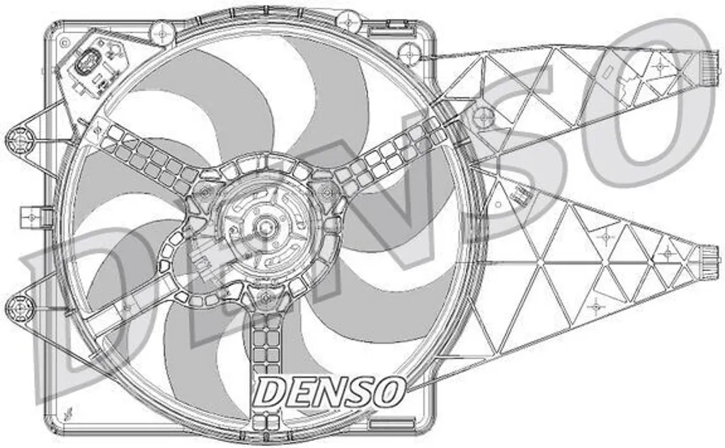 Remplacer ventilateur radiateur Fiat Punto - DENSO DER09094 OEM 51831012