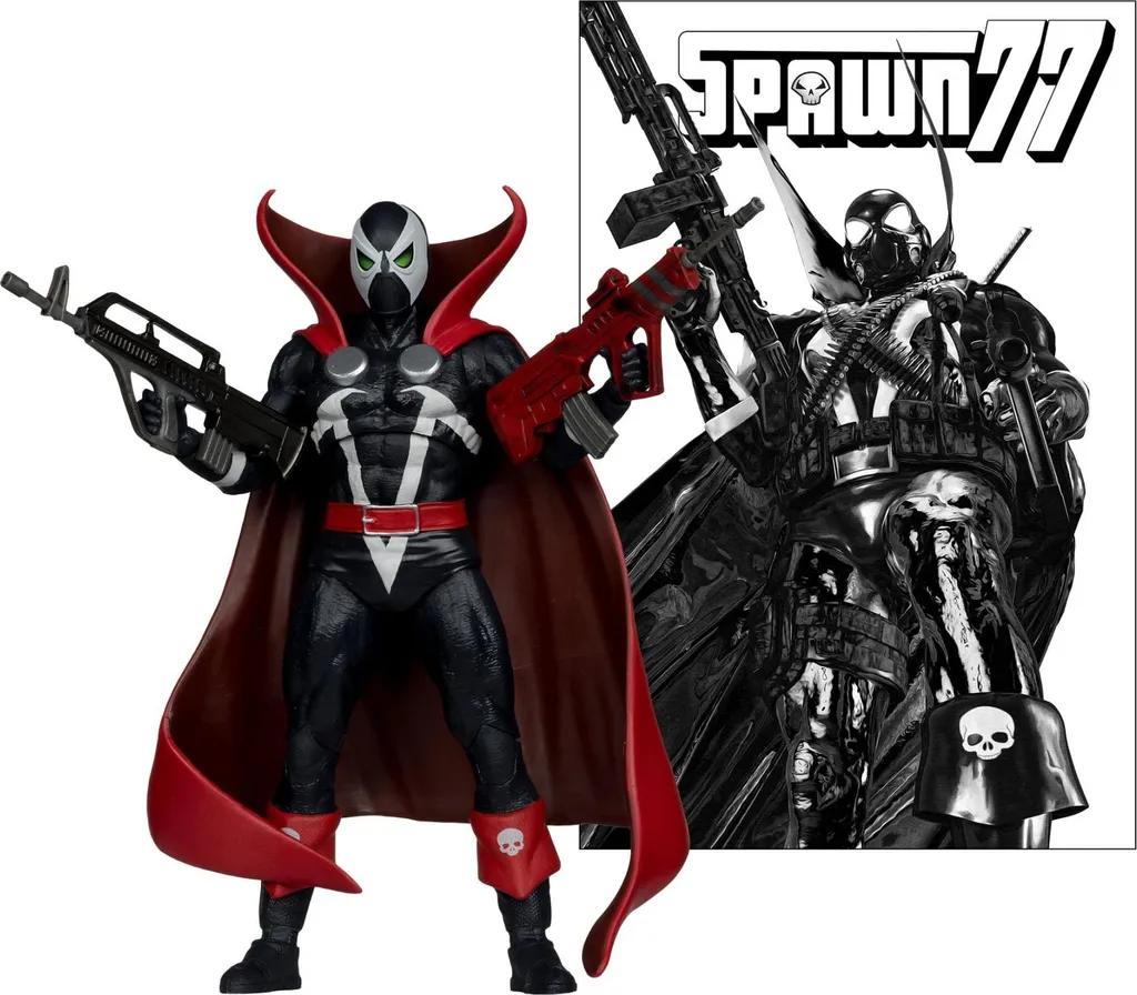Statue Articulée Spawn avec BD de Collection - Pack Collector McFarlane