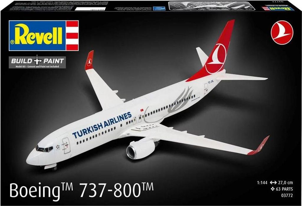 Revell REV3772 Boeing 737-800 "Turkish Airlines" Produktbild 
