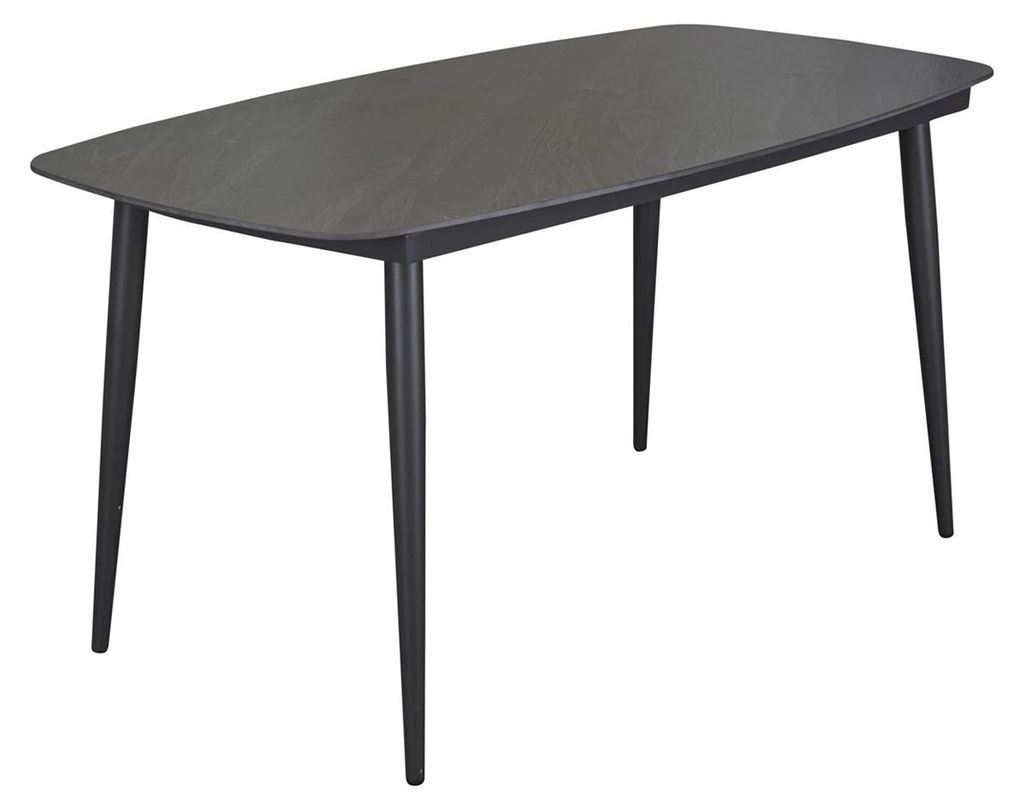 Gartentisch Balu Esstisch Terrassentisch 160x90x75cm Aluminium/sintered stone Anthrazit