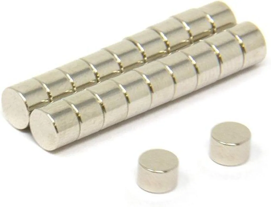 Aimants de 6 mm en néodyme pour loisirs créatifs et bricolage - 20 unités