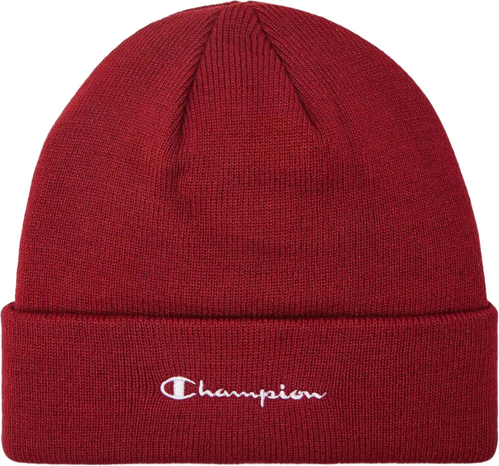 Casquette Champion Rouge 80465018 en Laine Douce - Modèle Ajustable