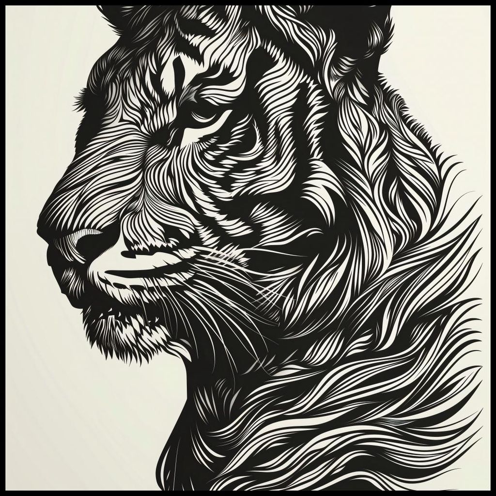 Plakat 90x90cm Tigerpfiff