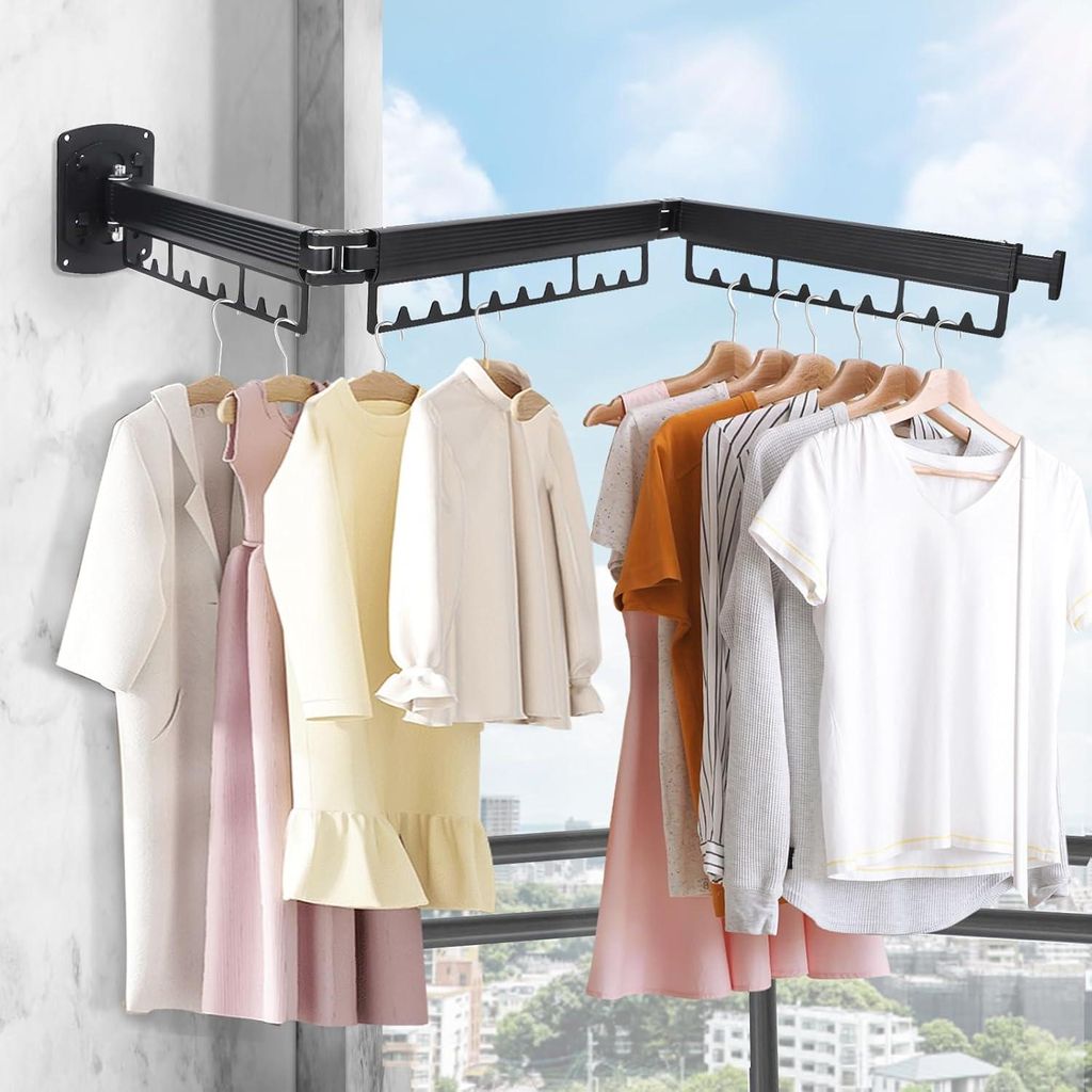 Wäscheständer, Wäschetrockner, Handtuchhalter, ausziehbar, Produktbild 