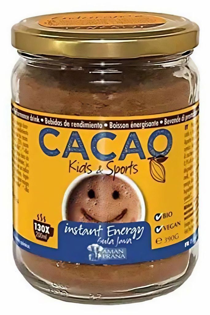 AmanPrana Gula Java, Cacao voor kinderen & sport, 390g Productafbeelding 