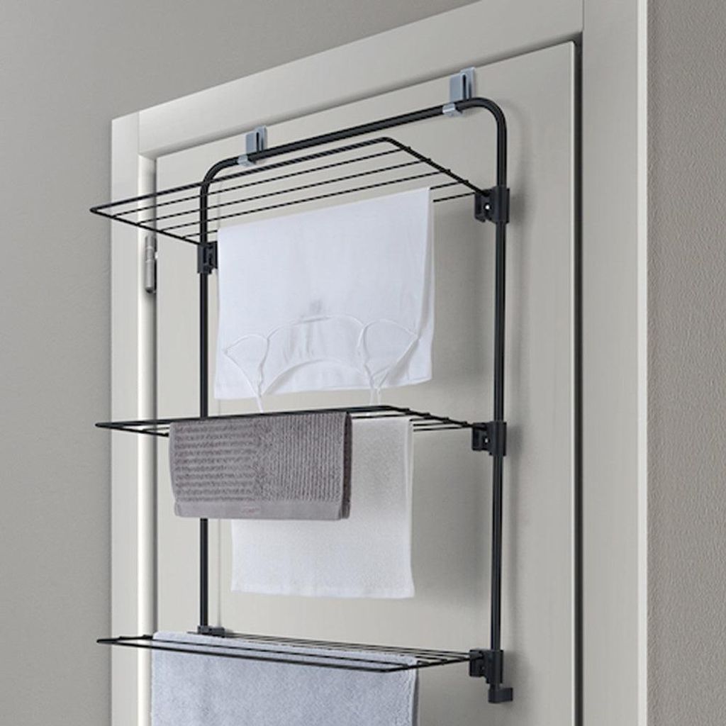 Metaltex wäschetrockner tür oder dusche wand - Schwarz - Produktbild 