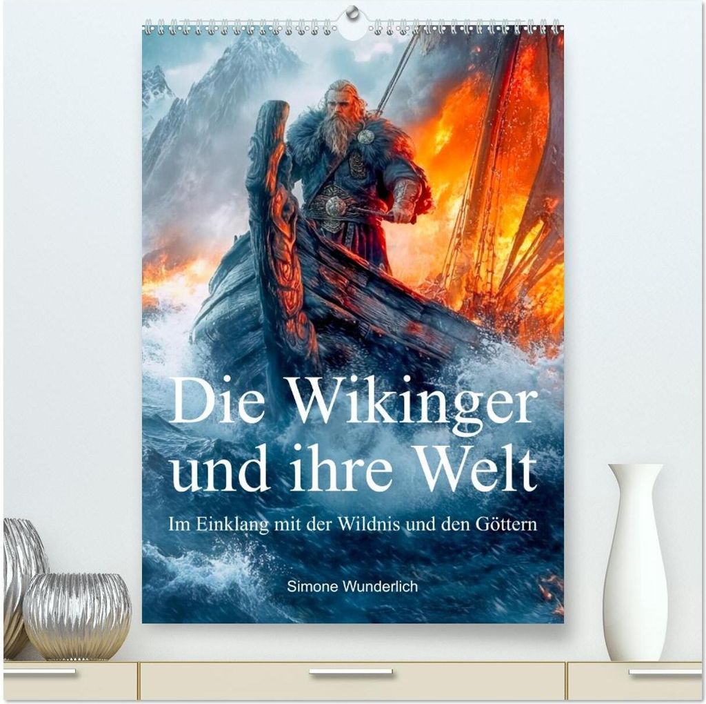 Die Wikinger und ihre Welt - Im Einklang mit der Wildnis und den Göttern (hochwertiger Premium Wandkalender 2026 DIN A2 hoch), Kunstdruck in Hochg...