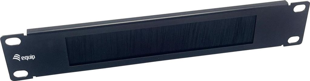 Equip 10" Bürstenleiste 1U, Schwarz