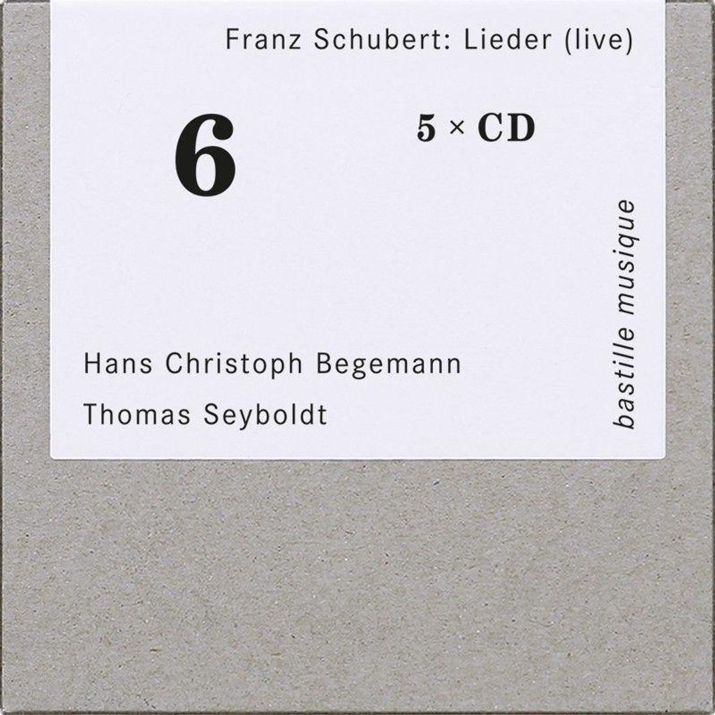 Franz Schubert (1797-1828): Lieder (live) - bastille musique - (CD / L)
