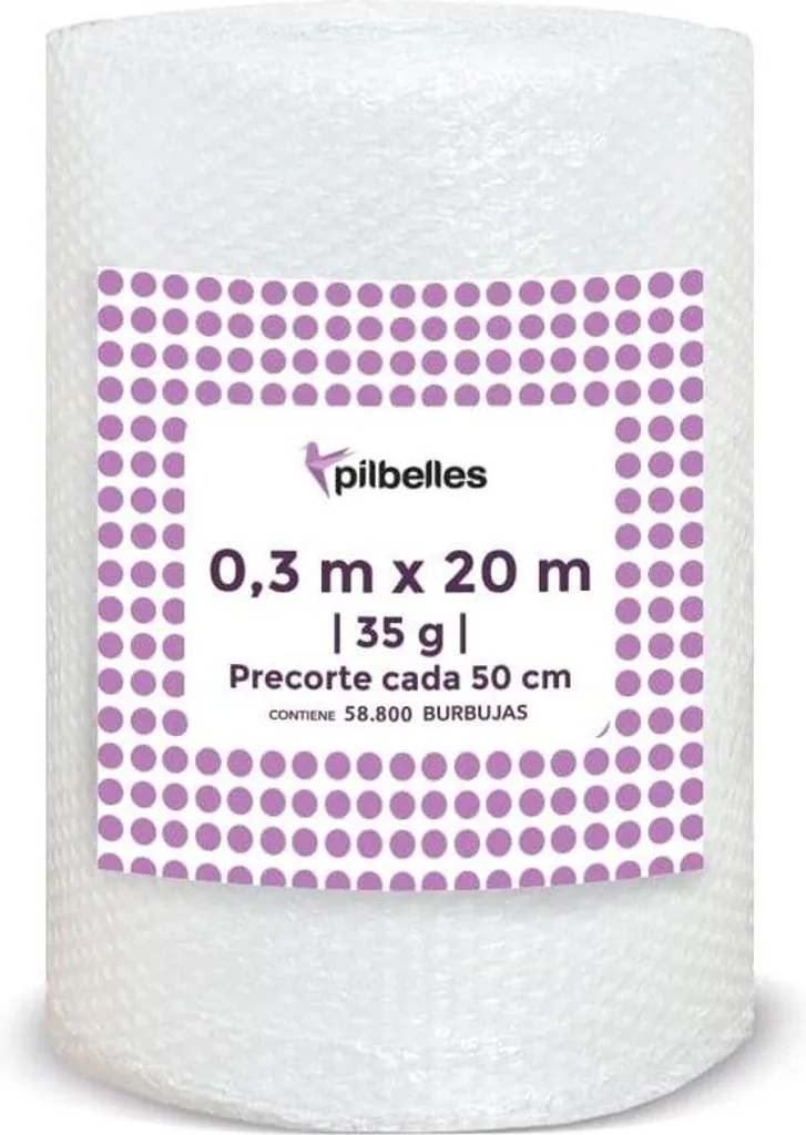 Film bulles d'air prédécoupé 30cm - Protection 20m haute résistance