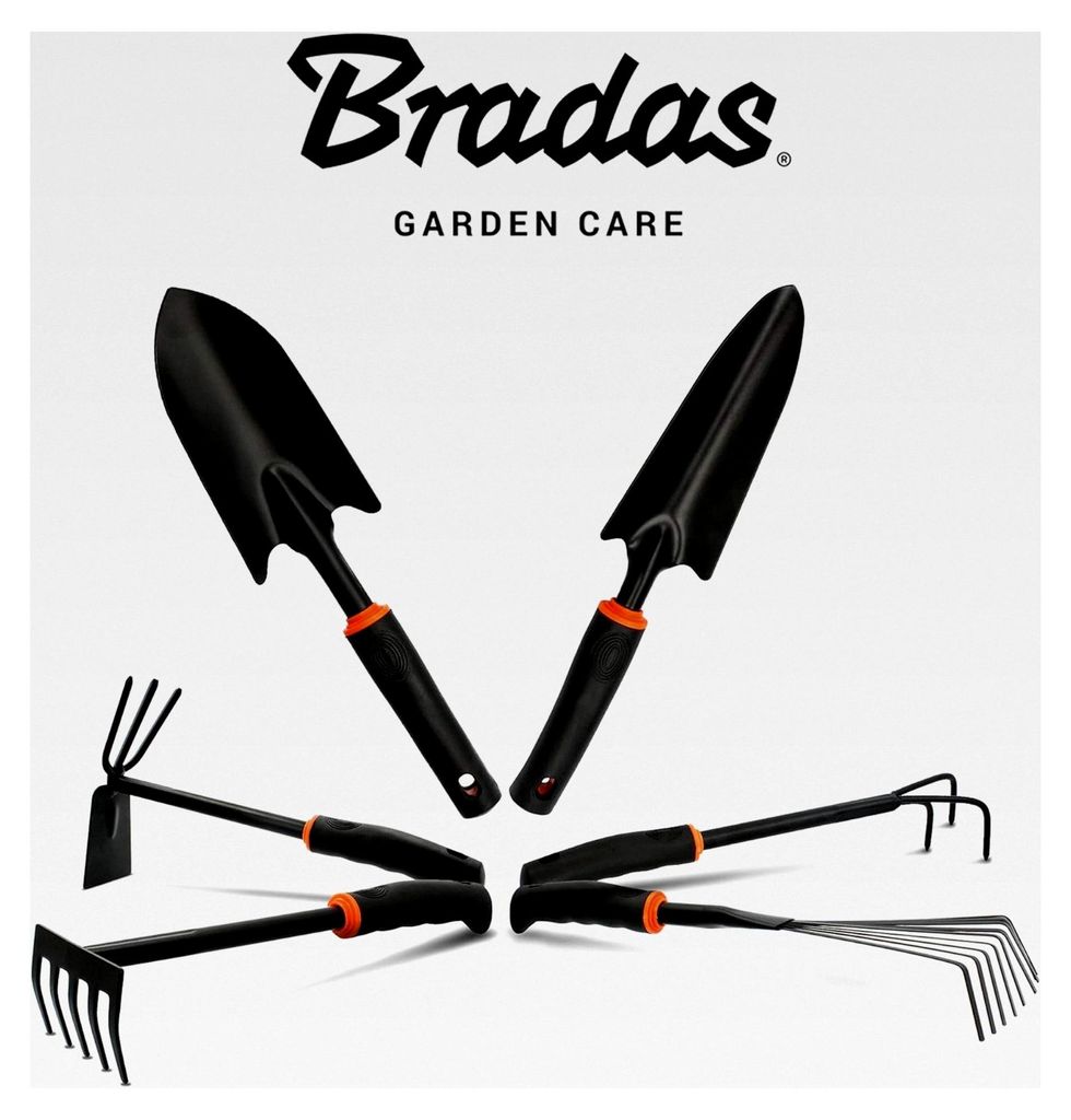 BRADAS Gartenwerkzeug Set 6-teiliges Gartengeräte-Set aus Stahl