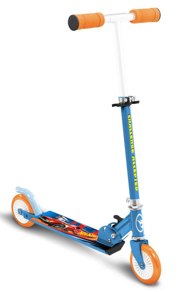 dětská dvoukolová koloběžka Hot Wheels se skládací nožní Obrázek produktu 