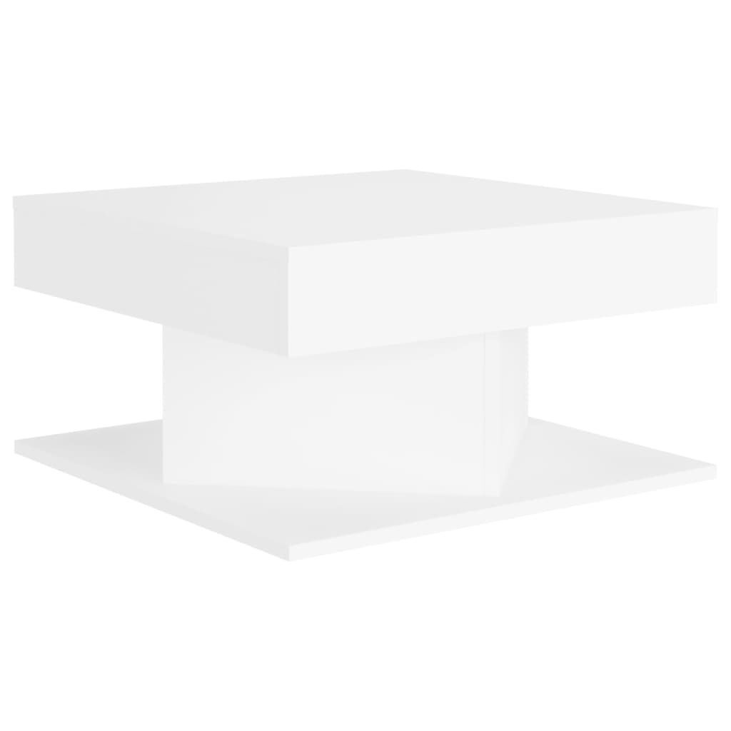 vidaXL Table basse blanche 57x57x30 cm Bois composite Image du produit 