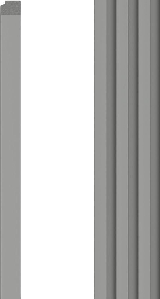VOX Wandpaneel R-TRIM Linerio L-Line - Akustikpaneel - Innendekoration - Grau 265x3,2x2,1 cm 1 Stück