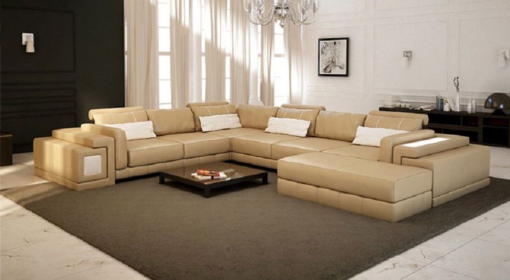 Wohnlandschaft Ecksofa U-Form Design Couch