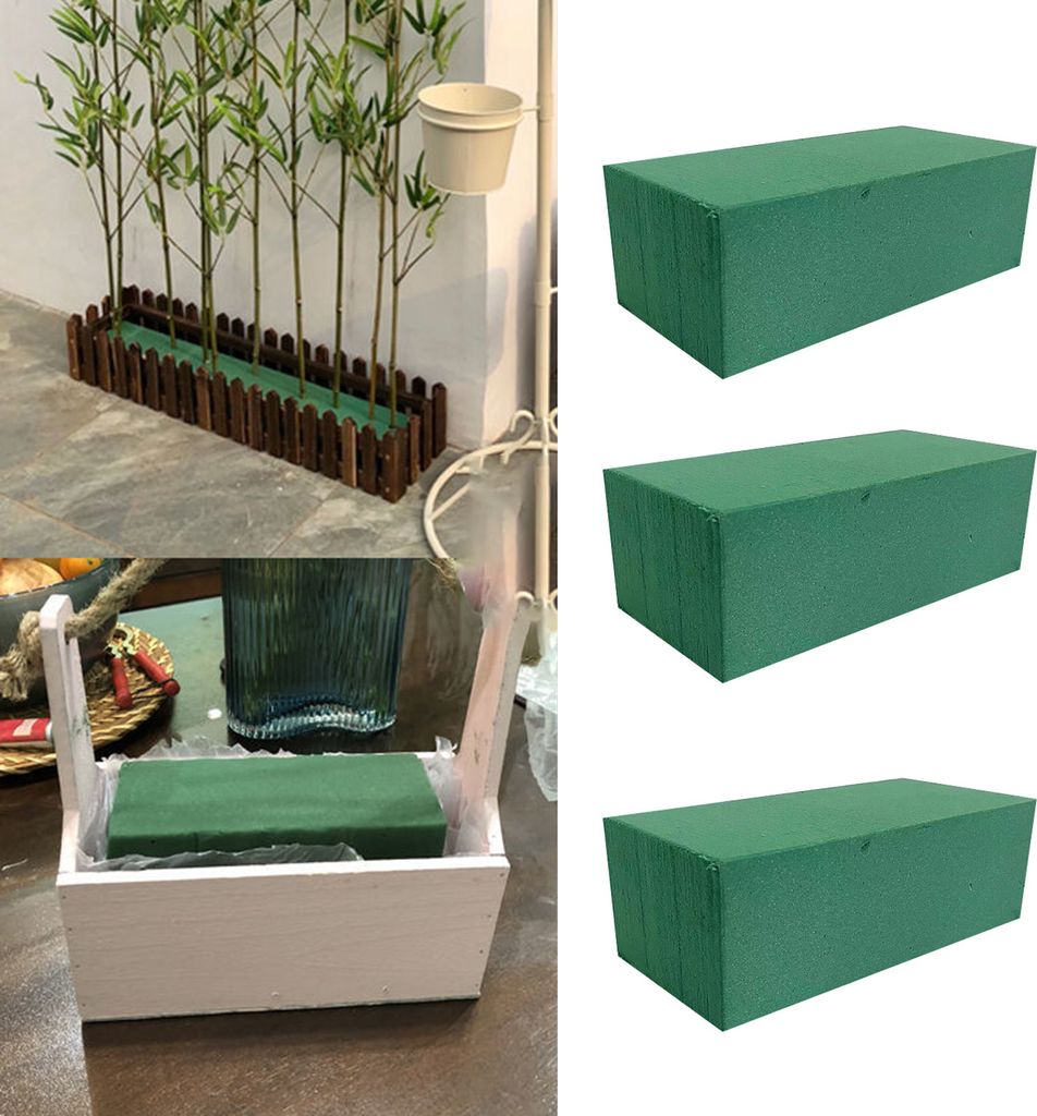 Blumenschaumblock hochsaug zufällige Schneiden superweiche Blüten Schaum Ziegelstein DIY Craft Project Gartenbedarf