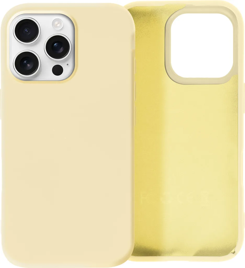 Cover Silicone iPhone 16 Pro Max Giallo Avizar - Ottimo Rapporto Qualità