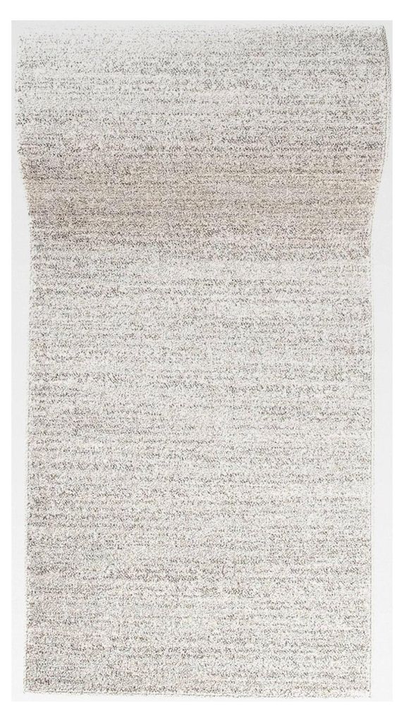 Teppichläufer für Flur - Moderner Kurzflor Flurläufer für Vorzimmer, Schlafzimmer, Küche - - Grau - 100 x 450 cm