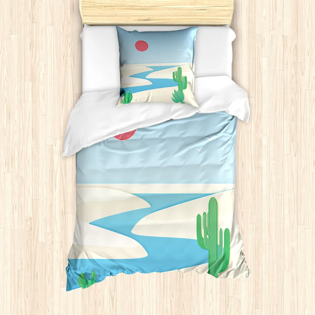 Sacco Copripiumino Ipoallergenico 135x200 Cactus Desert Safari