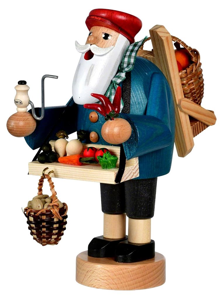 Räuchermännchen Obst- und Gemüsehändler - 18 cm