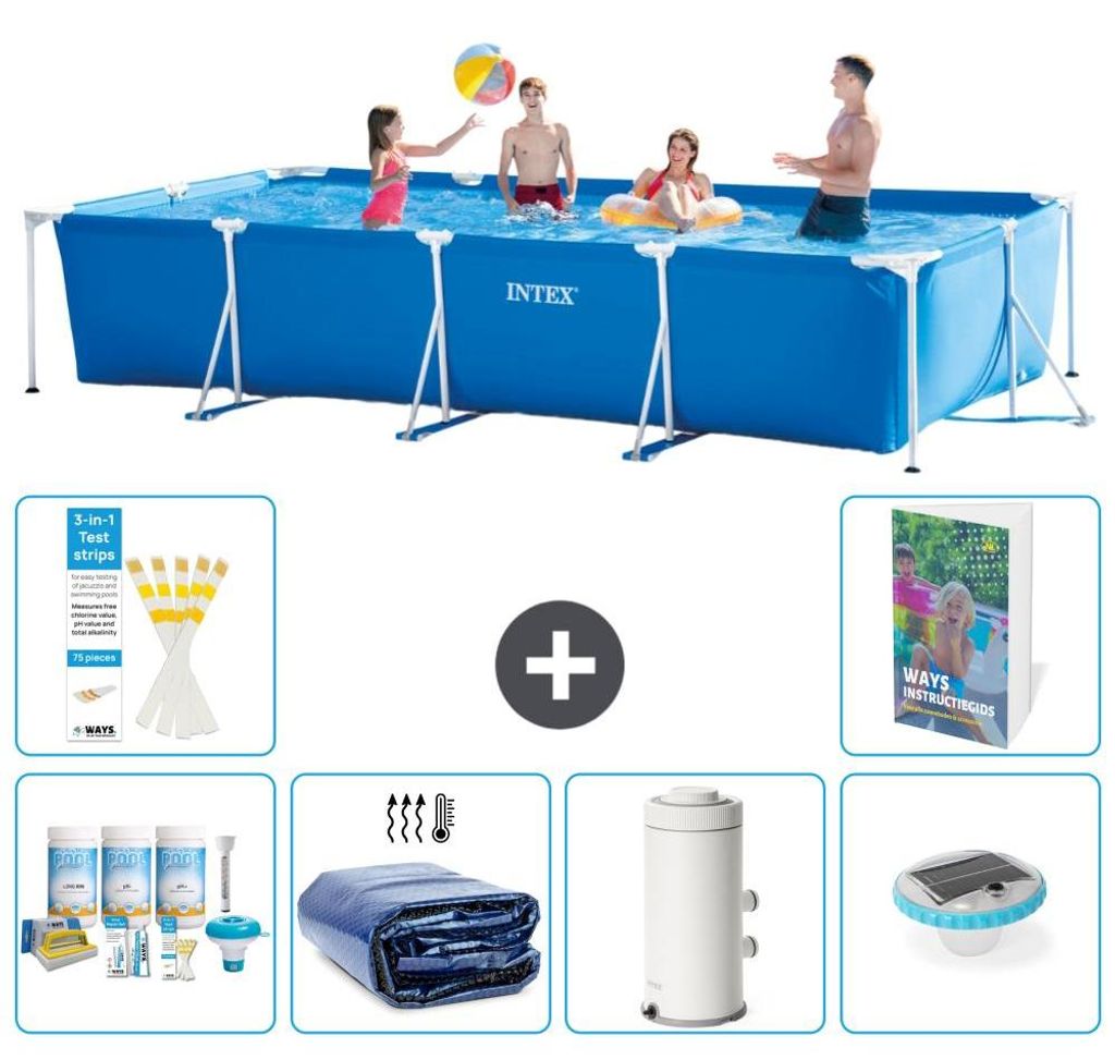 Rechteckiger Frame Pool - 450x220x84 cm - 7-teilig S54