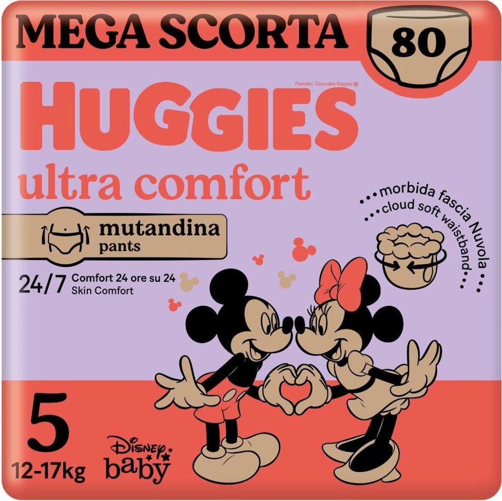 Huggies Ultra Comfort Pants Größe 5 Megapack 80 Windeln