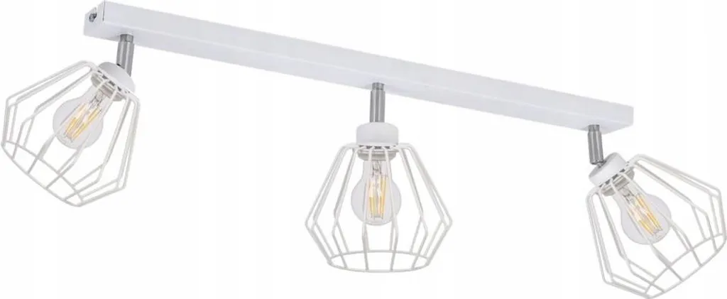 Plafonnier Design Plafon Strip Métal Diamond - Luminaire Noir Moderne