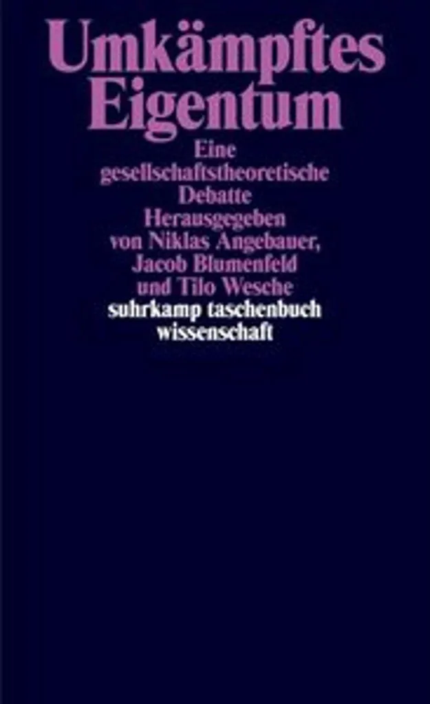 Livre Umkämpftes Eigentum : Débat Théorie de la Société par Tilo Wesche - 2