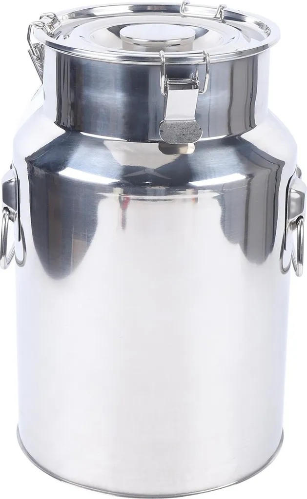Bidon de lait 18L en acier inoxydable rond avec couvercle hermétique