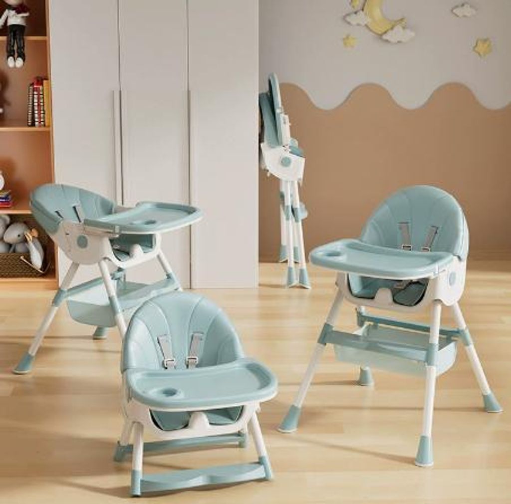 4-in-1 Babyhochstuhl, Kinderstuhl Klappbar Baby Hochstuhl Produktbild 