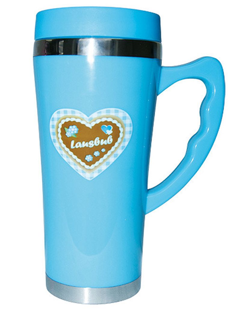 Thermobecher Lausbub blau 450ml