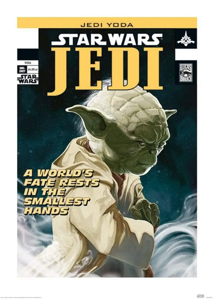 Art Print Star Wars Yoda - Impression Haute Qualité Grand Format 50x70