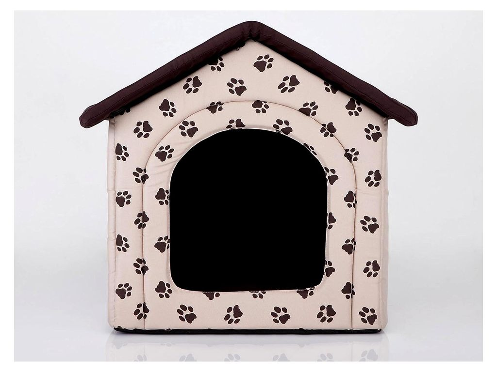 Hundehütte für mittelgroße Hunde - Katzenhaus, Katzenhöhle - mit herausnehmbarem Dach - Tierhaus für Katzen und Hunde für Innen 60 x 55 x 60 ...