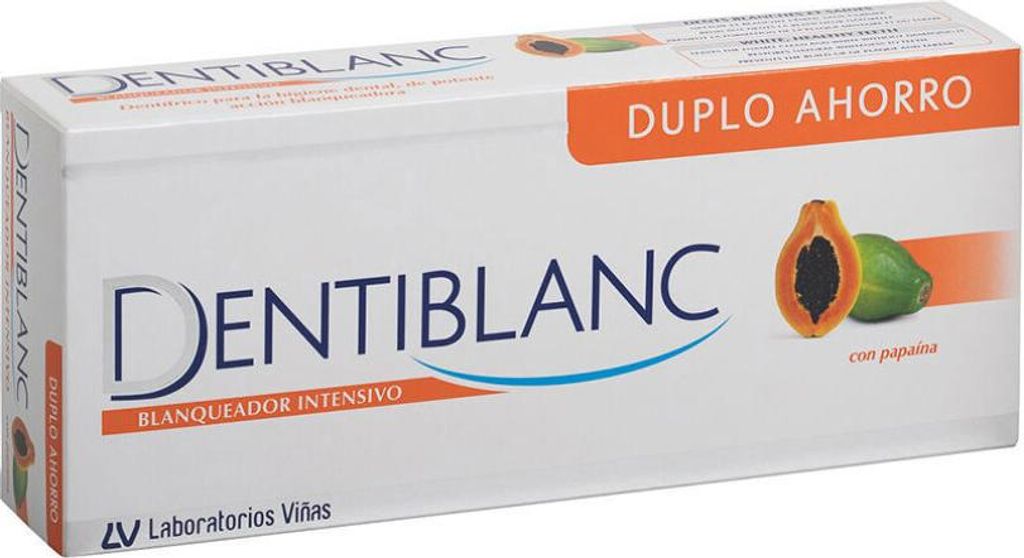 DENTIBLANC BLANQUEADOR INTENSIVO mit Papaya Packung 2 x 100 ml