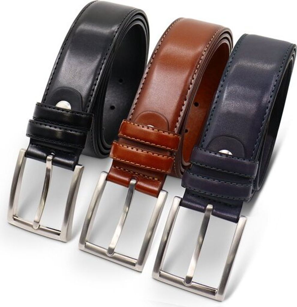 Gürtel Herren - Männer Gürtel - Leder Gürtel 3 Stück - Produktbild 