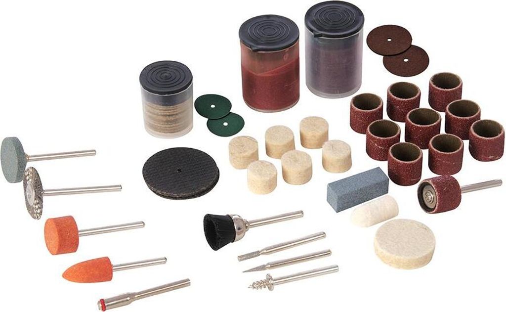 Silverline Zubehör für Multifunktionswerkzeuge, 105-tlg. Satz Spindel-Ø: 3,1 mm