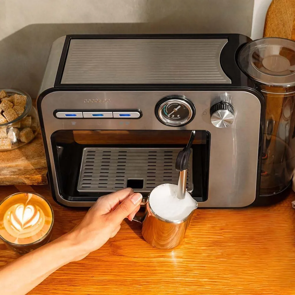 Machine à café Cecotec Power Espresso 20 Square Pro avec manomètre intégré