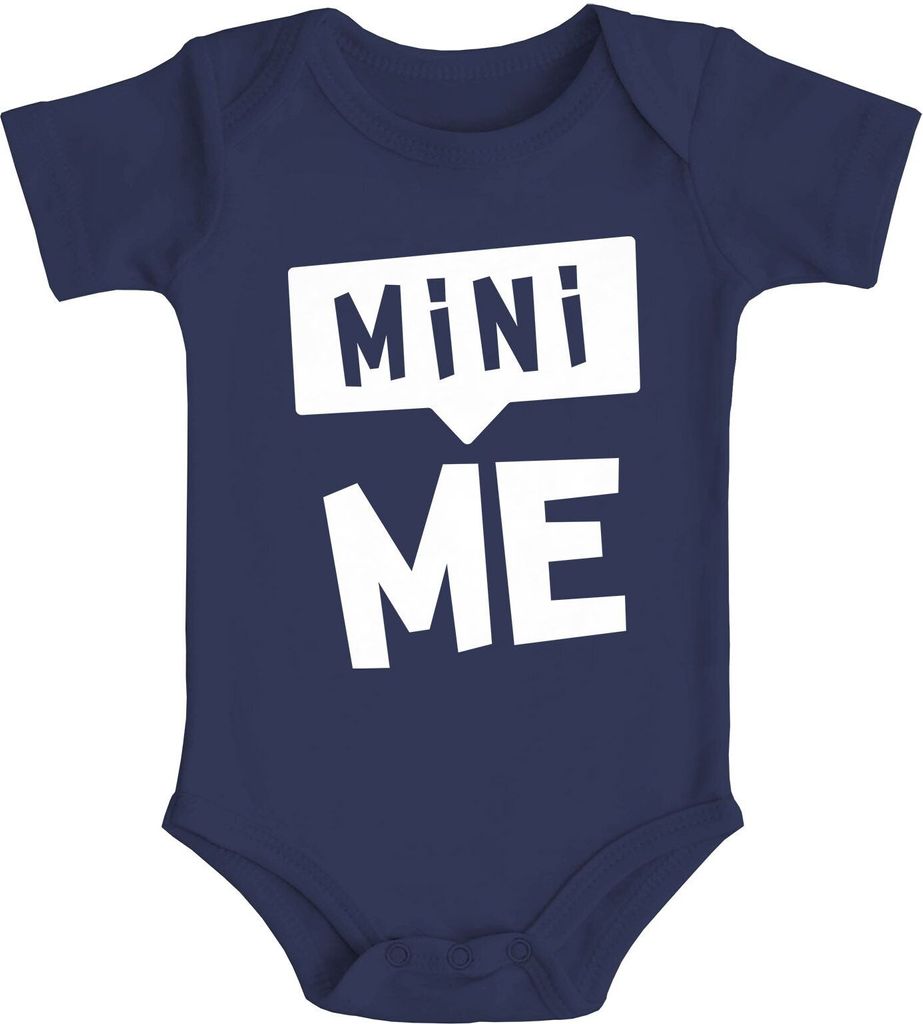 Baby Body Mini-Me Aufdruck Baumwolle Jungen & Mädchen MoonWorks navy 3-6 Monate