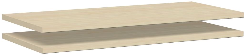 Geramöbel Regalzwischenboden zur Verbindung von 2 Schränken, 2 Stück, 800x383x19, Ahorn, N-383200-A