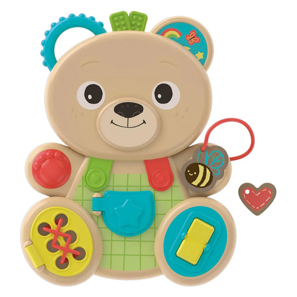 Jouet Montessori Baby Ours Multi-Activités en Tissu Doux Clementoni