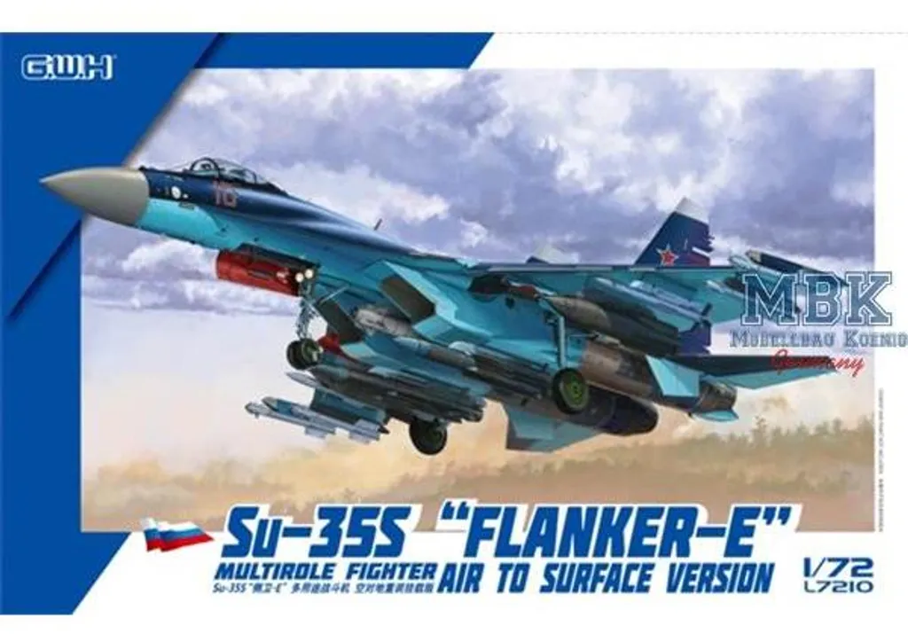 Maquette plastique Su-35S version air-sol avec armement complet 1/72