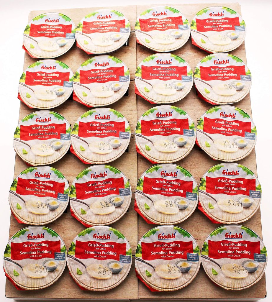 frischli Grieß-Pudding mit Sahne, 20er Pack (20 x 85g) Produktbild 