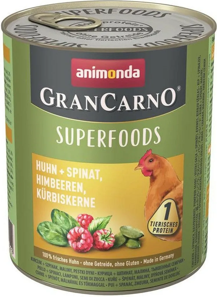 Pâtée pour Chien Adulte Poulet et Superfoods Animonda 6 boîtes 800g