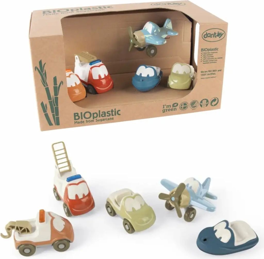 Dantoy 5652  Funcars - Fahrzeug-Set aus Bioplastik in Produktbild 