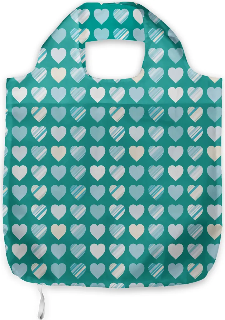 Borsa Eco-Friendly ABAKUHAUS Cuore Verde Giada - Shopping Sostenibile