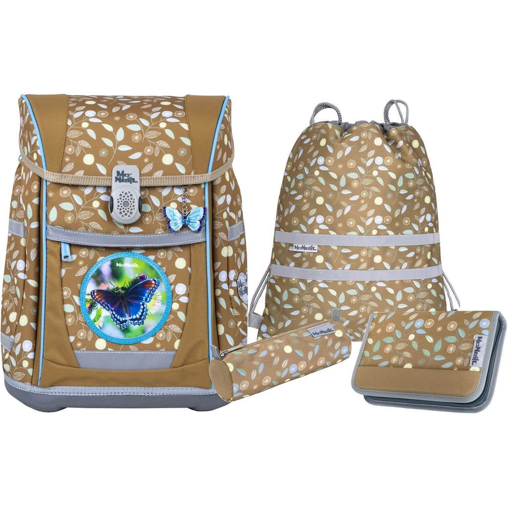 McNeill Schulranzen Tenero Schoolbag Set 5-teilig Greta senfgelb