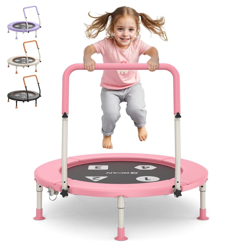BCAN 91cm Kinder Trampolin für 1-6 J. – klappbar, ASTM-, Produktbild 