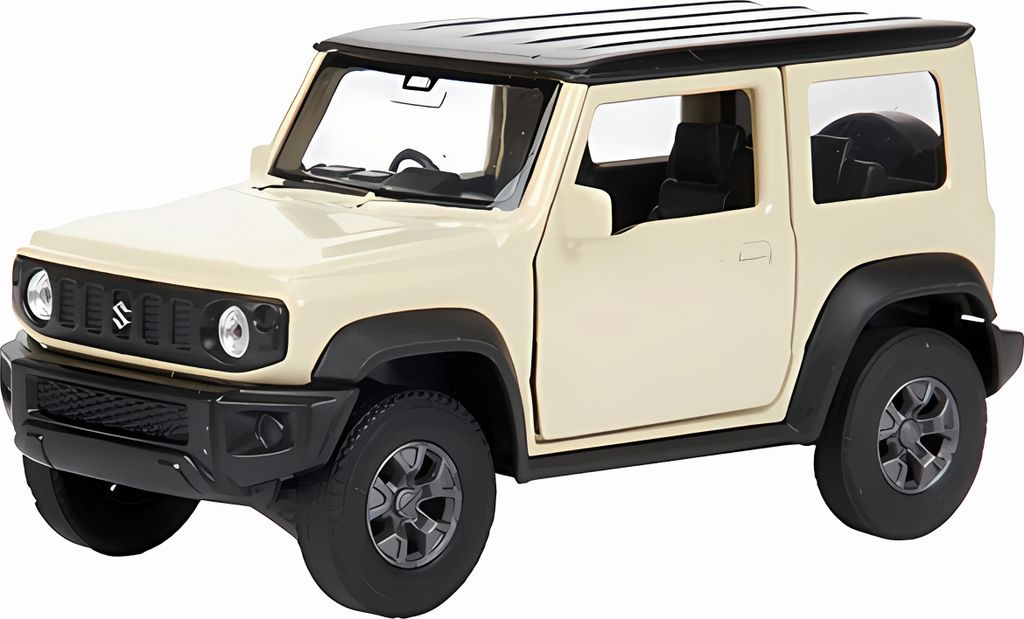 SUZUKI JIMNY Modellauto 11cm aus Metall Modell Auto Spielzeugauto WELLY Spielzeug Kinder Geschenk 13 (Creme)