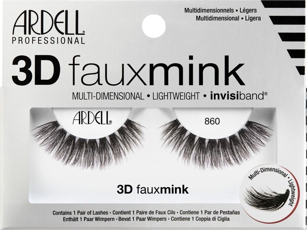 Ardell | Künstliche Wimpern - 860 - Schwarz - 3D Faux Mink Produktbild 